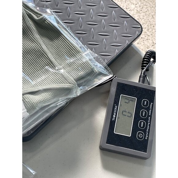 Cotton On Crop Tank Top Size Medium Large Ribbed Sage Green Eco Friendly Stretch - Picture 7 of 7